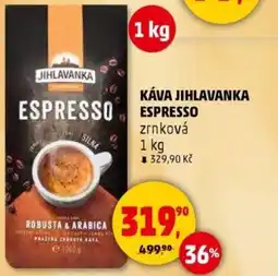 Penny Market Káva jihlavanka espresso zrnková nabídka