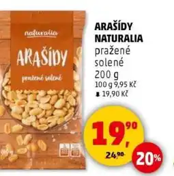 Penny Market Arašídy naturalia pražené solené nabídka