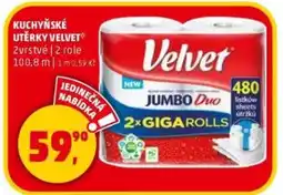 Penny Market Kuchyňské utěrky velvet nabídka