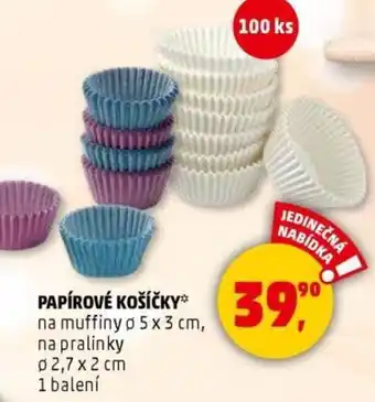 Penny Market Papírové košíčky nabídka