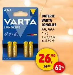 Penny Market Baterie varta longlife nabídka