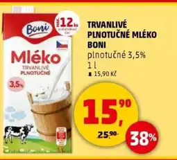 Penny Market Trvanlivé plnotučné mléko boni nabídka