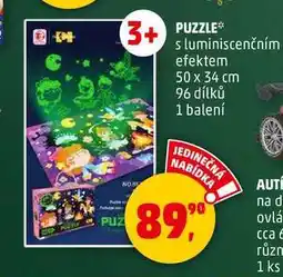 Penny Market PUZZLE s luminiscenčním efektem 50 x 34 cm 96 dílků, 1 balení nabídka
