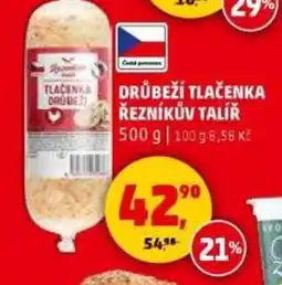 Penny Market Drůbeží tlačenka řezníkův talíř nabídka