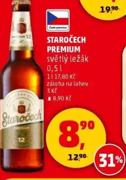 Penny Market STAROČECH PREMIUM světlý ležák nabídka