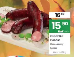 Kubík potraviny Ostravská klobása nabídka