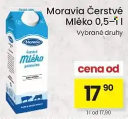 Kubík potraviny Moravia Čerstvé Mléko nabídka
