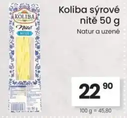 Kubík potraviny Koliba sýrové nitě nabídka