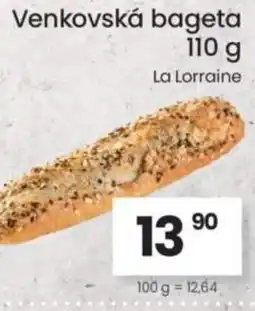 Kubík potraviny Venkovská bageta nabídka