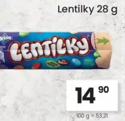 Kubík potraviny Lentilky nabídka