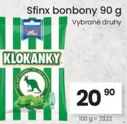Kubík potraviny Sfinx bonbony nabídka