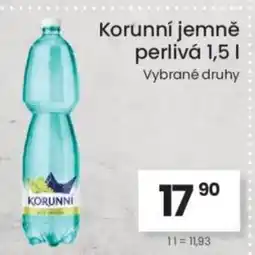 Kubík potraviny Korunní jemně perlivá nabídka