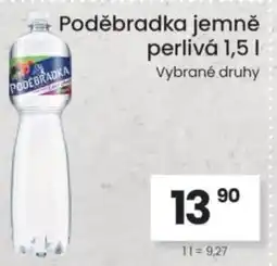 Kubík potraviny Poděbradka jemně perlivá nabídka