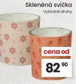 Kubík potraviny Skleněná svíčka nabídka