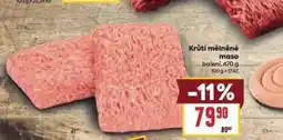 Billa Krůtí mělněné maso nabídka