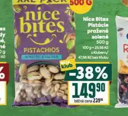 Billa Nice bites pistácie pražené solené nabídka