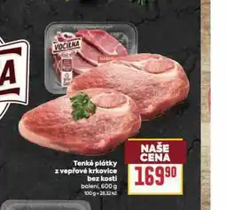 Billa Tenké plátky z vepřové krkovice bez kosti nabídka