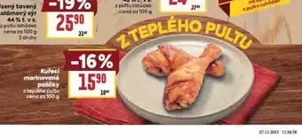 Billa Kuřecí marinované paličky nabídka