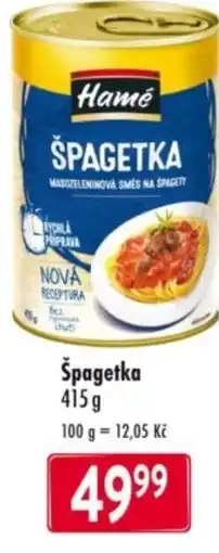 Qanto Hamé Špagetka nabídka