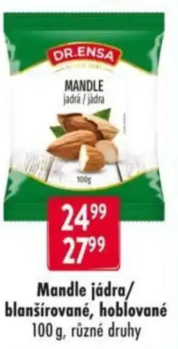 Qanto Dr.ensa Mandle jádra/ blanšírované, hoblované nabídka