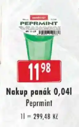 Astur&Qanto Nakup panák Peprmint nabídka