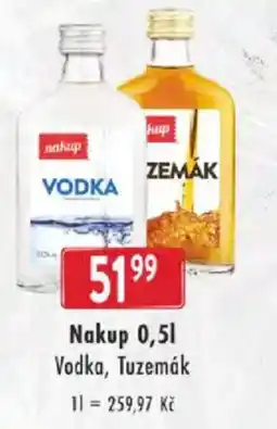 Astur&Qanto Nakup Vodka, Tuzemák nabídka