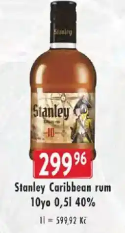 Astur&Qanto Stanley Caribbean rum 10yo 40% nabídka