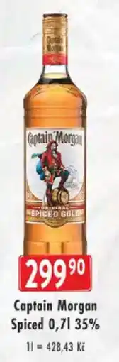 Astur&Qanto Captain Morgan Spiced 35% nabídka