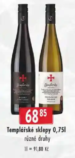 Astur&Qanto Templářské sklepy nabídka