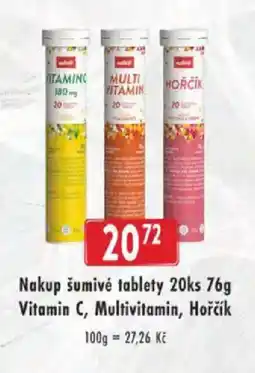 Astur&Qanto Nakup šumivé tablety 20ks Vitamin C, Multivitamin, Hořčík nabídka