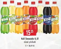 Astur&Qanto Koli limonáda nabídka