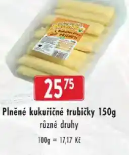Astur&Qanto Plněné kukuřičné trubičky nabídka