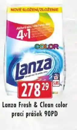 Astur&Qanto Lanza Fresh & Clean color prací prášek 90PD nabídka