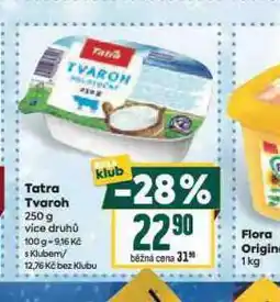 Billa Tatra tvaroh nabídka