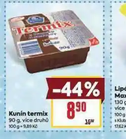 Billa Kunín termix nabídka