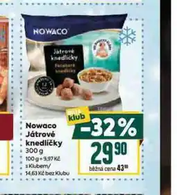 Billa Nowaco játrové knedlíčky nabídka