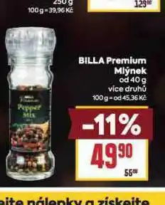 Billa Billa premium mlýnek nabídka