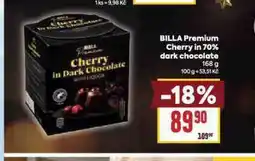 Billa Billa premium cherry in 70% dark chocolate nabídka