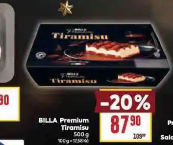 Billa Billa premium tiramisu nabídka