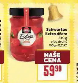 Billa Schwartau extra džem nabídka