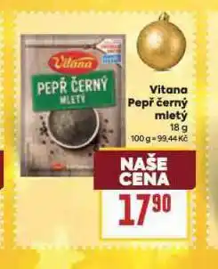 Billa Vitana pepř černý mletý nabídka