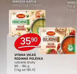 Flop VITANA VELKÁ RODINNÁ POLÉVKA vybrané druhy 90-184 g nabídka