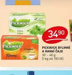 Flop PICKWICK BYLINNÉ A RANNÍ ČAJE 30-46 g nabídka