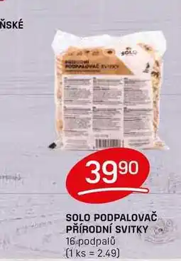 Flop SOLO PODPALOVAČ PŘÍRODNÍ SVITKY 16 podpalů nabídka