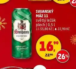 Penny Market SVIJANSKÝ MÁZ 11 světlý ležák plech, 0,5 l nabídka
