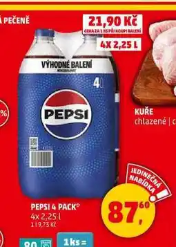 Penny Market PEPSI, 4x 2,25 l nabídka
