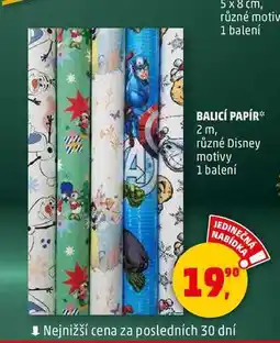 Penny Market BALICÍ PAPÍR, 1 balení nabídka