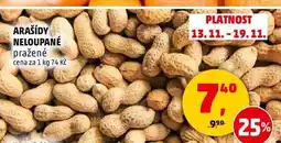 Penny Market Arašídy neloupané, 100 g nabídka