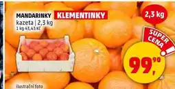 Penny Market MANDARINKY KLEMENTINKY kazeta, 2,3 kg nabídka