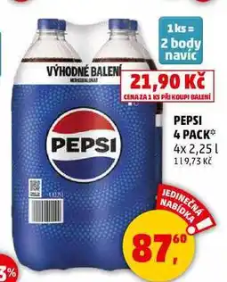 Penny Market PEPSI 4 PACK, 4x2,25 l nabídka
